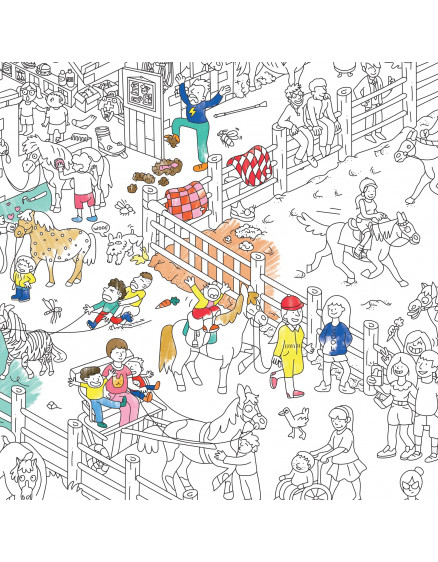 Постер-розмальовка Pony club Giant 4