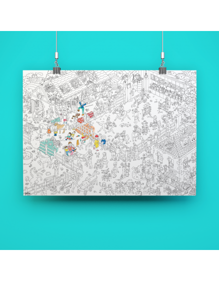 Постер-розмальовка Pony club Giant 2