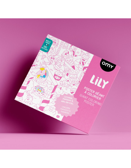 Постер-розмальовка Lily Giant