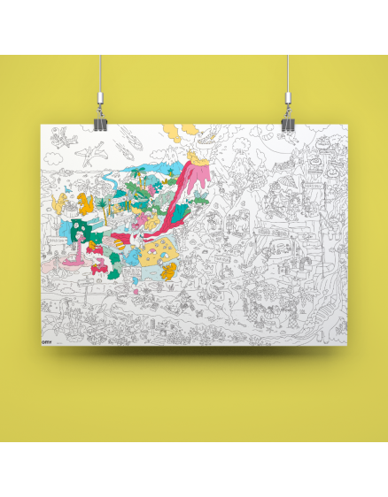 Постер-розмальовка Dinos Giant 2