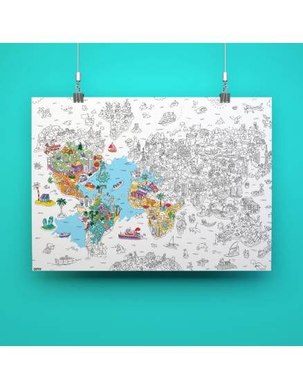 Постер-розмальовка Atlas Giant 5