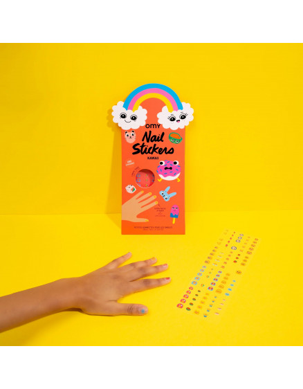Наліпки на нігті Kawaii 3