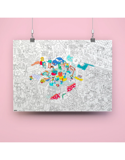 Постер-розмальовка Kids Life Giant 4