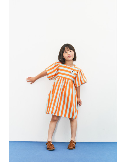 Stripes Butterfly Dress Orange 3