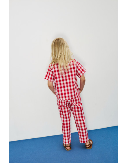 Штани Apple Carrot Red White 2