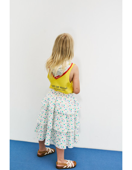 Heart Glasses Tank T-shirt Lemon 2