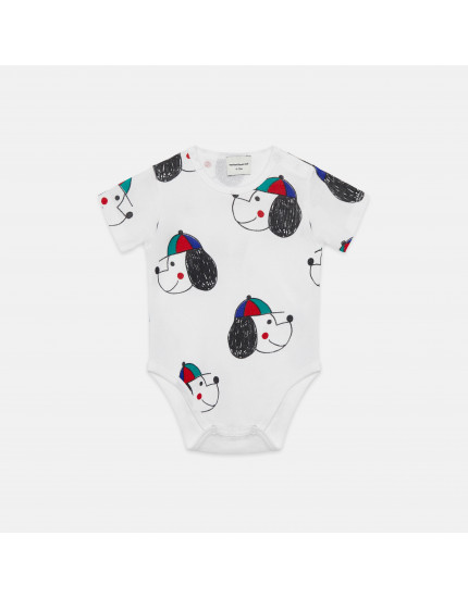 Happy Dog Baby Body White