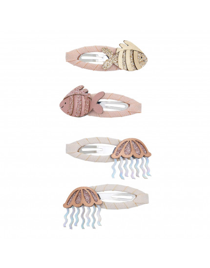 4 х Заколки Fishy Friends Metallic