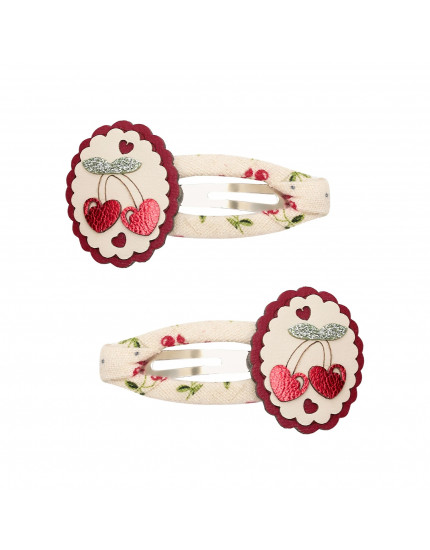 2 х Заколки Framed Cherries Red