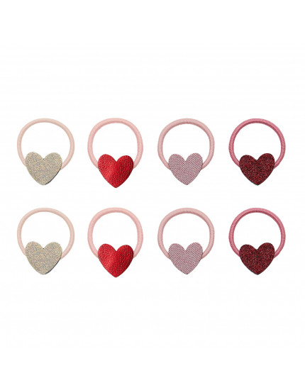 8 х Резинки Heart Mini Pink