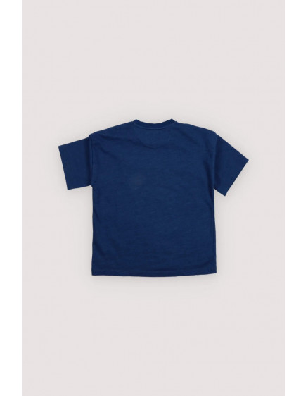 TNS Logo T-Shirt Indigo Denim 2