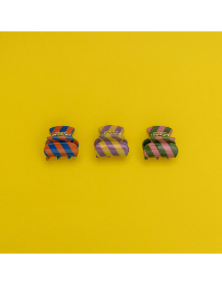 3 х Заколки Striped Mini Multi 2
