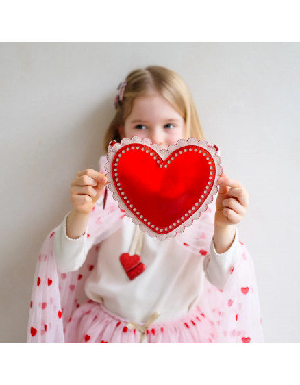 Сумочка Scalloped Heart Red 3