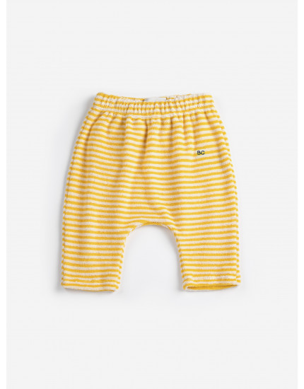 Yellow Stripes Terry Harem Pants 