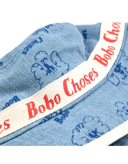 Pickles The Dog All Over Bucket Hat Blue 2