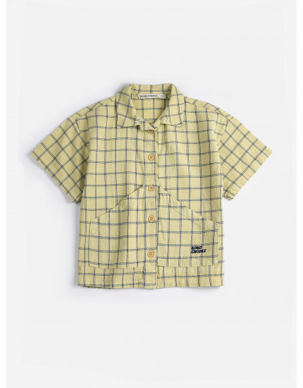 Spicy Window Pane woven Shirt Yellow