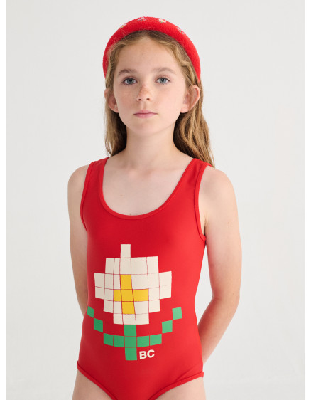 Pixel Daisy Swimsuit Red 2