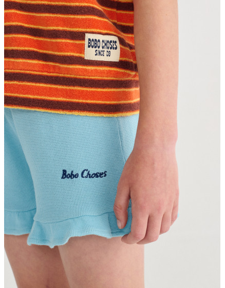 Bobo Choses Ruffled Shorts Blue 2