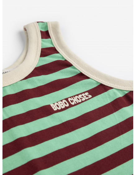 Bobo Choses Striped Tank Top Green 4