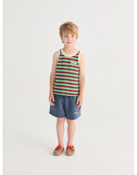 Bobo Choses Striped Tank Top Green 3