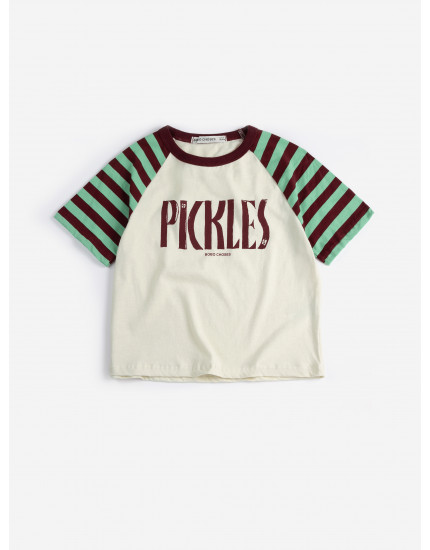 Spicy Pickles Raglan T-shirt Off White