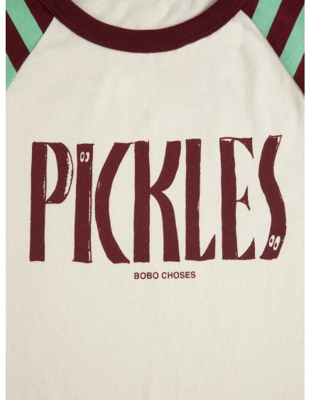 Spicy Pickles Raglan T-shirt Off White 4