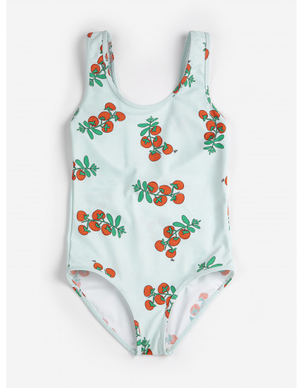 Juicy Tomatoes All Over Swimsuit Blue
