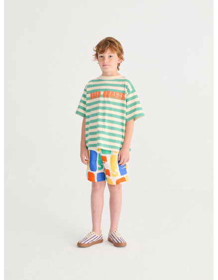 Bobo Choses Modern Striped T-shirt White 4