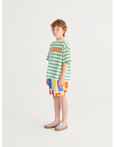 Bobo Choses Modern Striped T-shirt White 3