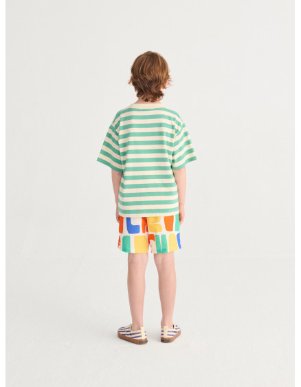 Bobo Choses Modern Striped T-shirt White 2