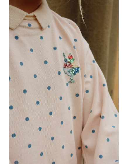 Лонсглів-поло Spotty Rosewater Dot 5