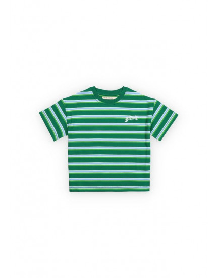 Ciclan T-Shirt Verdant Green Mini Stripes