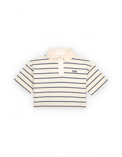 Acacia Teen Polo Ecru Stripes 14Y