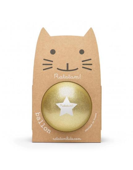 The Glitter Balloon Cat – Gold One Size