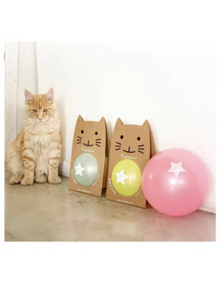 М'яч The Summer Glitter Yellow Cat 22 см 2
