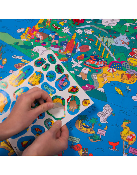 Постер-розмальовка з наліпками France Giant 3