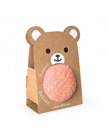 12cm Teddy Bear Ball – Peach Pink 4