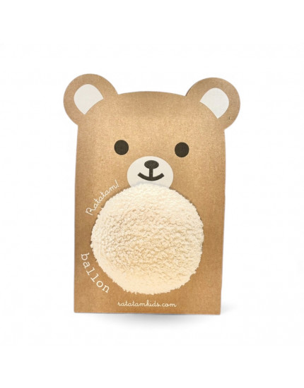 12cm Teddy Bear Ball – White One Size