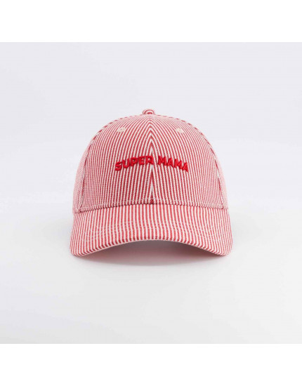Super Mama Striped Cap Adult One Size