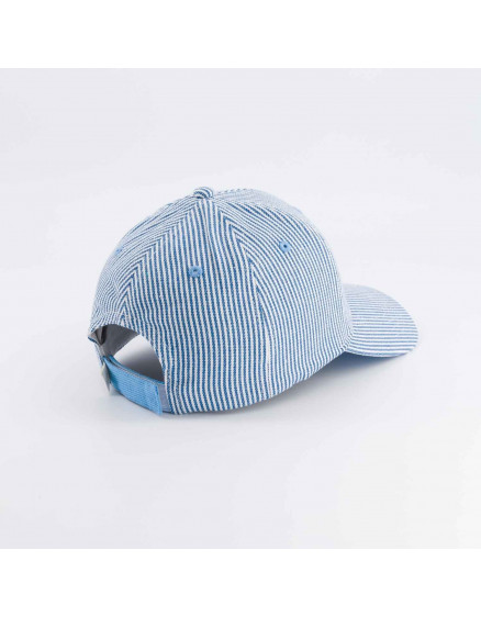 Super Cool Blue Striped Cap Child 5