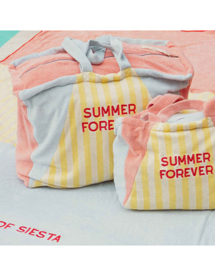 Large Summer Forever Tote Bag Pink Sponge 3