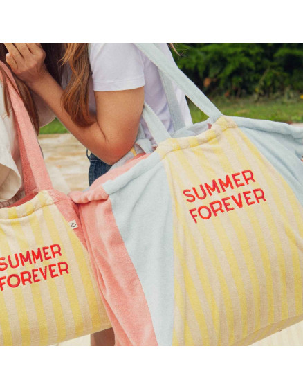 Large Summer Forever Tote Bag Pink Sponge 2
