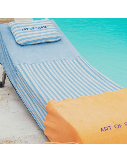 Large Summer Forever Towel - Blue Terry Cloth One Size