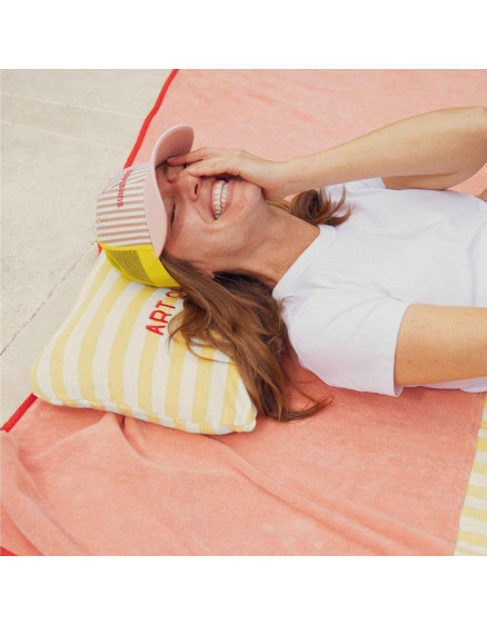 Large Summer Forever Towel - Pink Terry Cloth 2