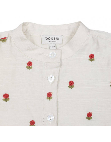 Eliora Blouse Red Roses Sand 3