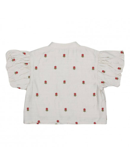 Eliora Blouse Red Roses Sand 4