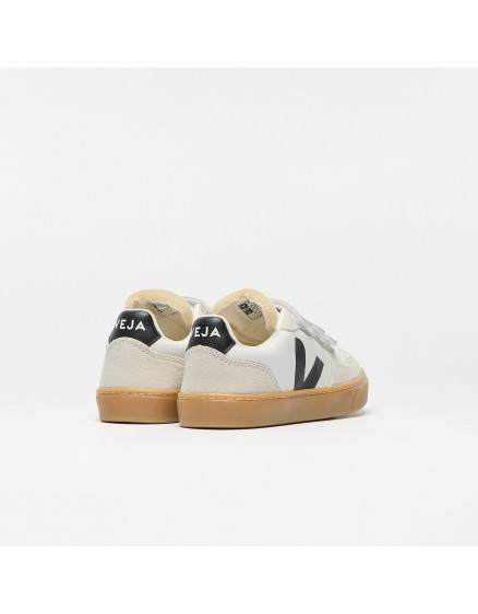 V-90 Leather White Black Natural 3