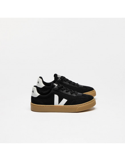 Volley Elastic Laces Canvas Black White Natural 2