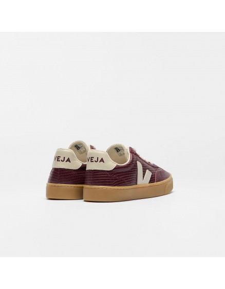 Volley Elastic Laces Leather Amarante Pierre Natural 3