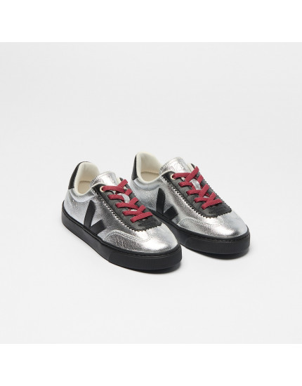 Volley Elastic Laces Leather Veja X Jelly Mallow Silver
